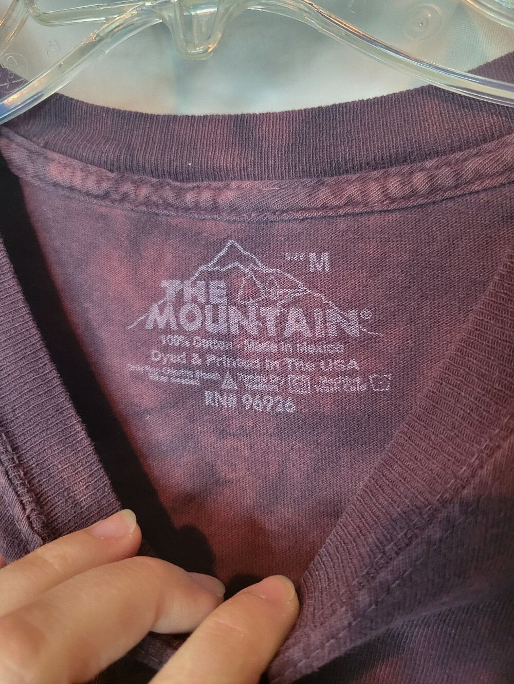DnD Style Dragon Graphic Tee - Maroon/Burnt Orange Tie Dye - Picture 4 of 10